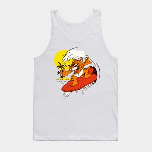 Tiger Surfing Tank Top